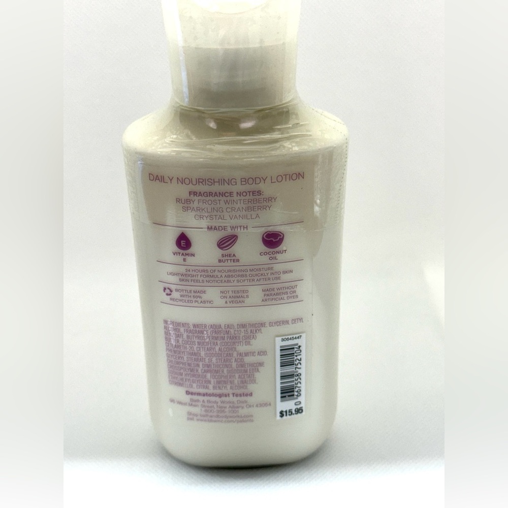*NEW* Bath & Body Works Winterberry Wonder Body Lotion - Picture 2 of 2